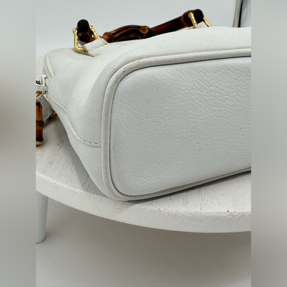 GUCCI Bamboo Mini Leather 2-Way Handbag with Full Inclusion and COA - Picture 6 of 17